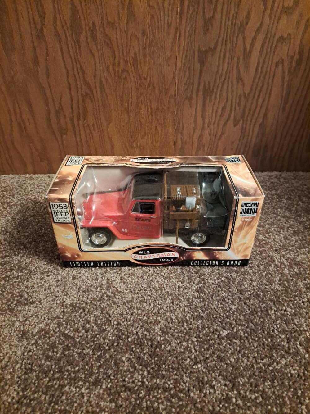 NIB Craftsman Limited Edition 1953 Willys Jeep Stakebed Truck Collector's Bank